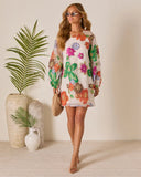 Bloomtide Shift Mini Dress