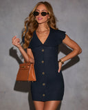 Haylie Scallop Collar Mini Dress