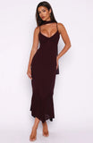 See You Later Maxi Dress Burgundy