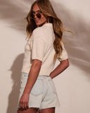 In My Dreams Curled Knit Top