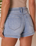 Ester Front Pocket Denim Shorts