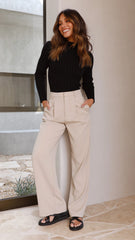 Imogen Long Sleeve Top Black
