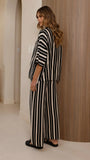 Layla Knit Wide Leg Pants Black