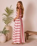 Everen Striped Maxi Dress