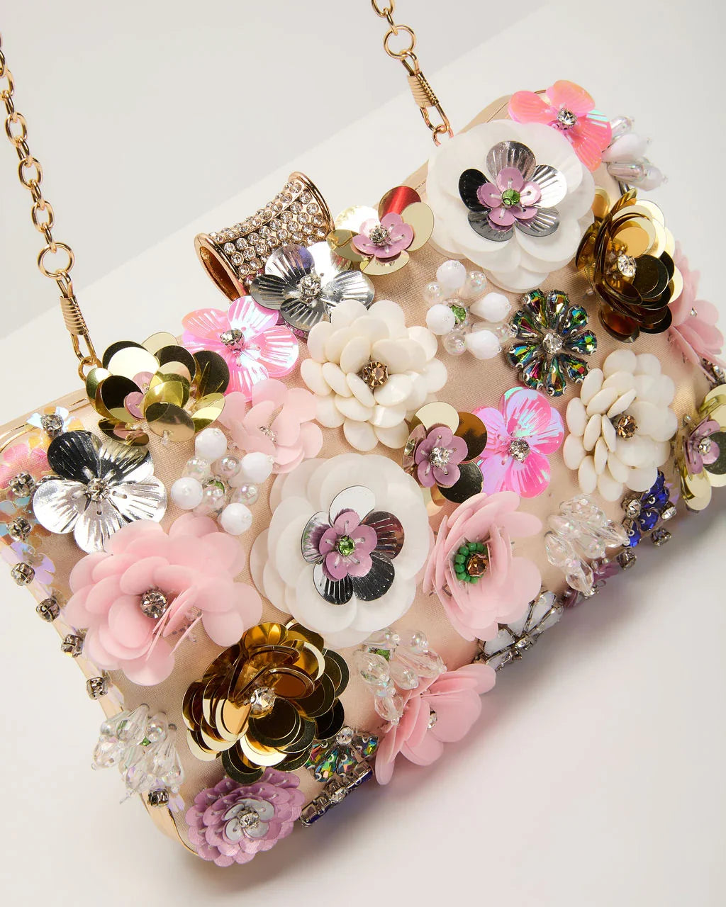 Like Wildflowers Floral Embroidered Clutch