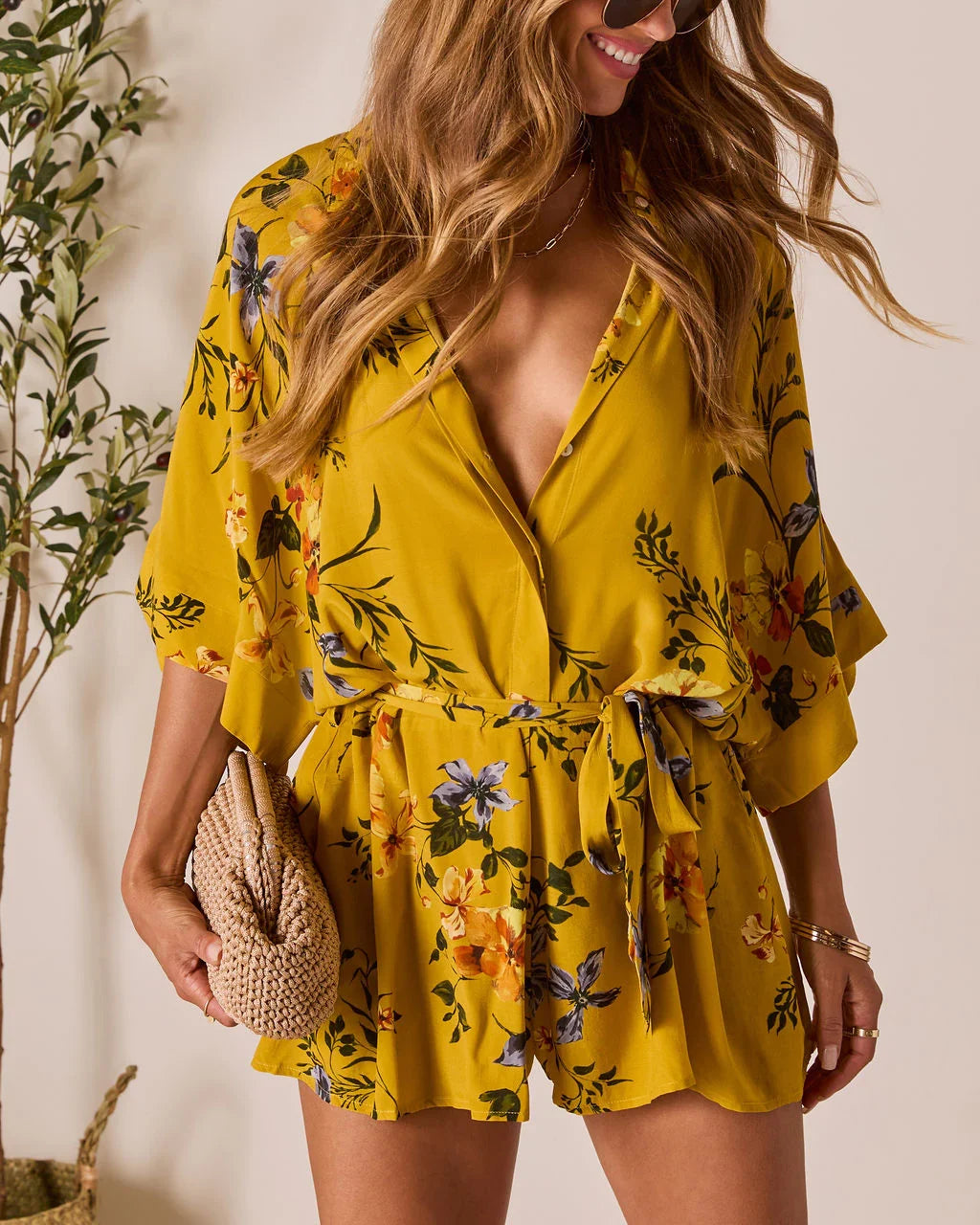 Nakita Waist Tie Romper