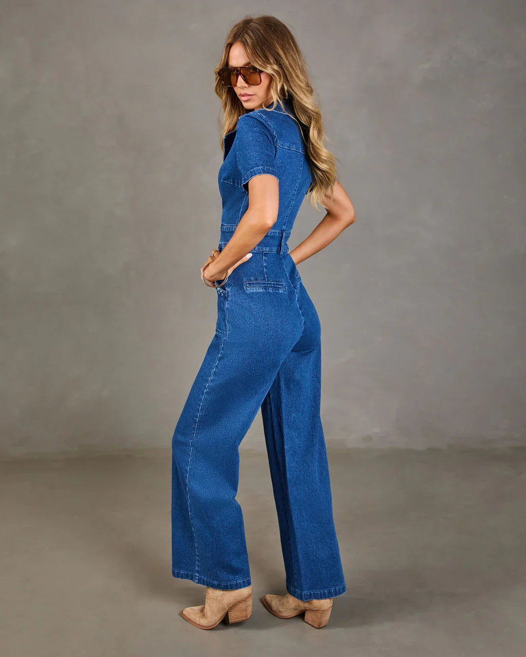 Honey Spur Denim Jumpsuit
