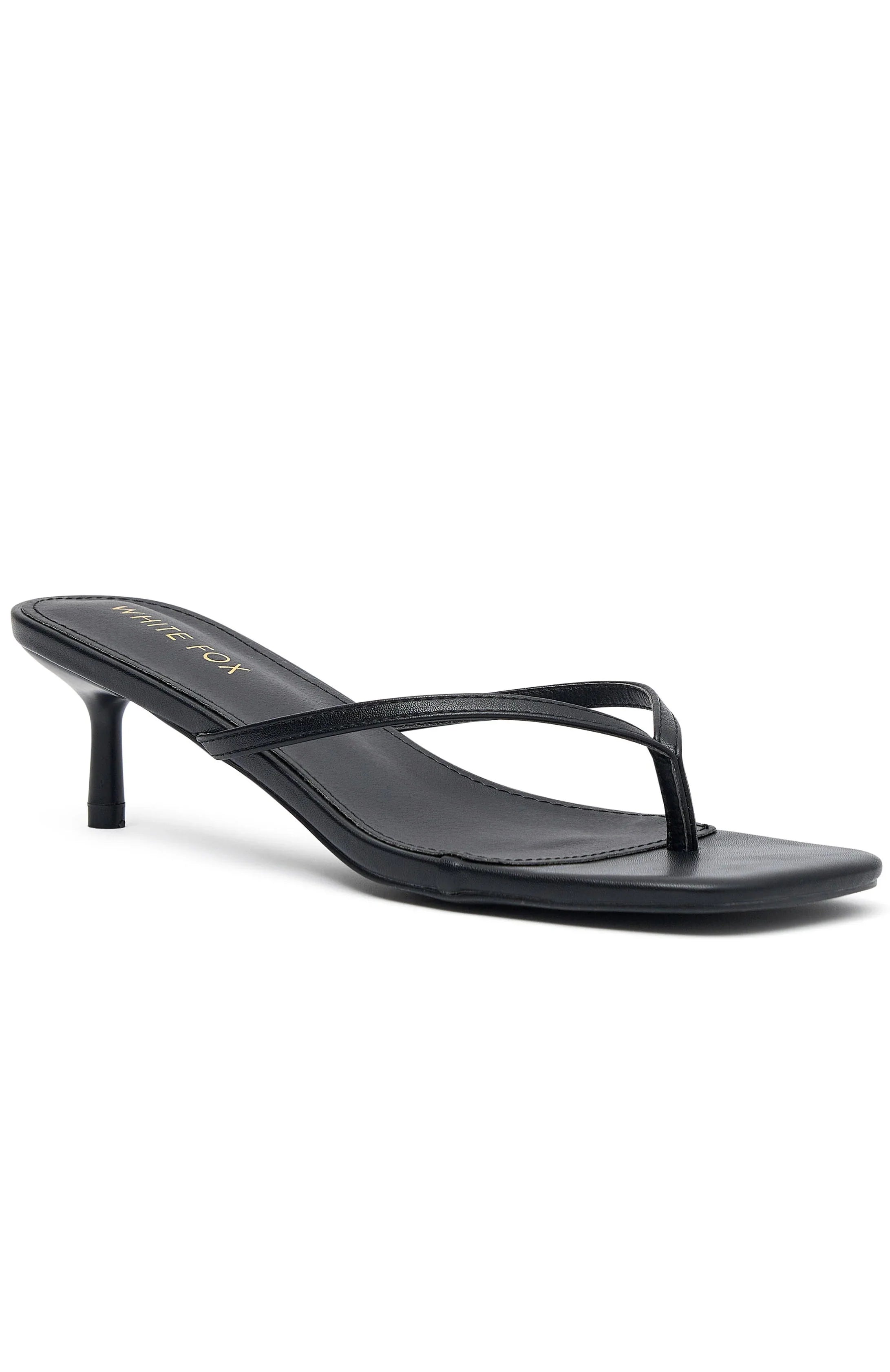 Hamptons Thong Heels Black
