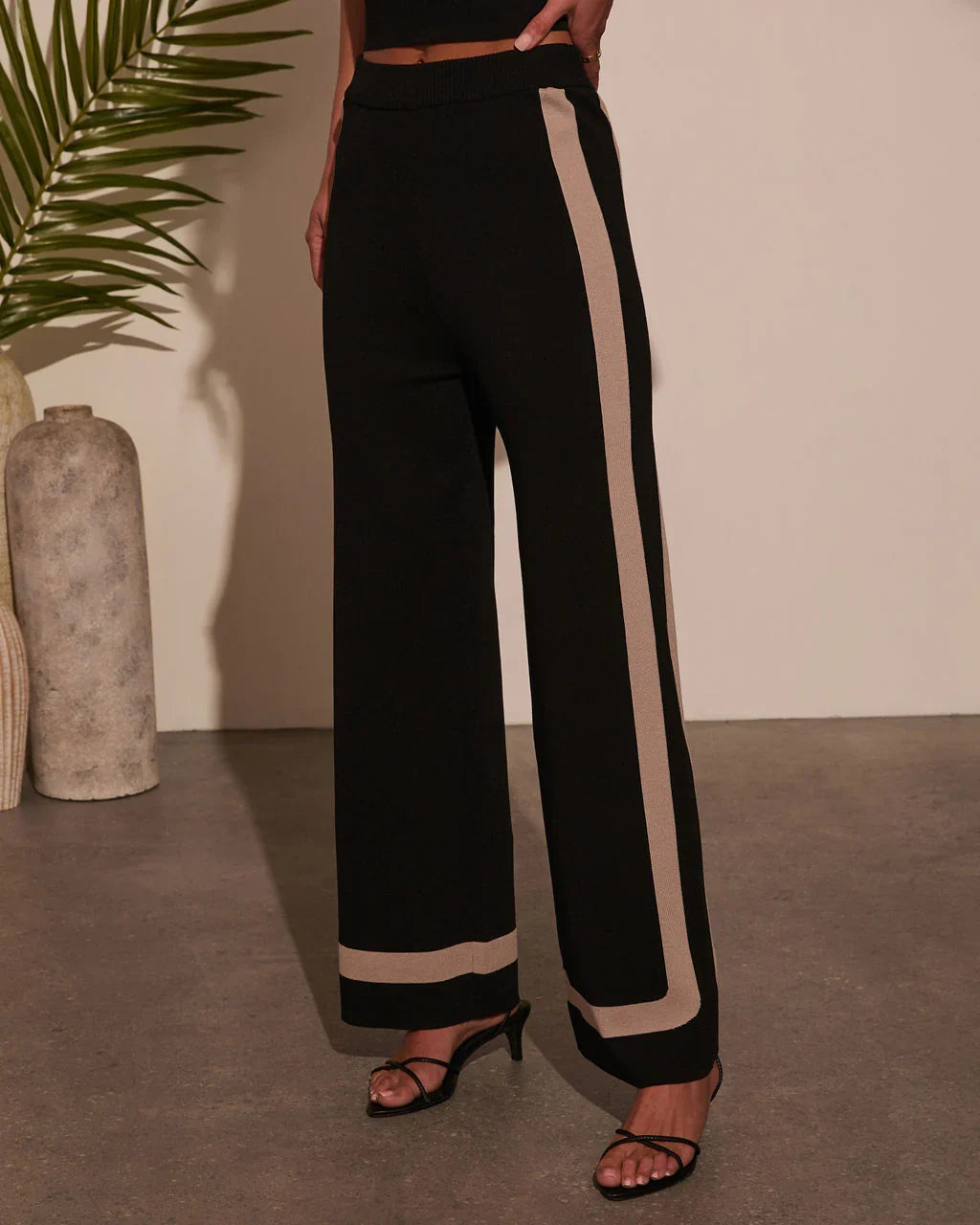 Cool Again Contrast Trim Pants