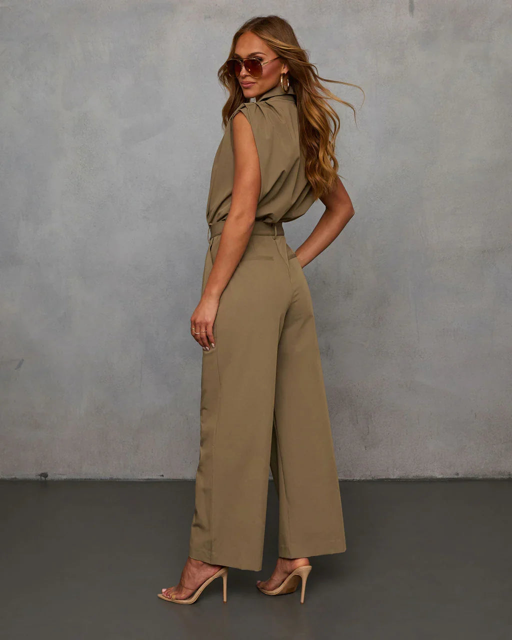 Kason Fitted Waist Utility Jumpsuit