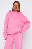 The Good Life Back Graphic Oversized Hoodie Pink