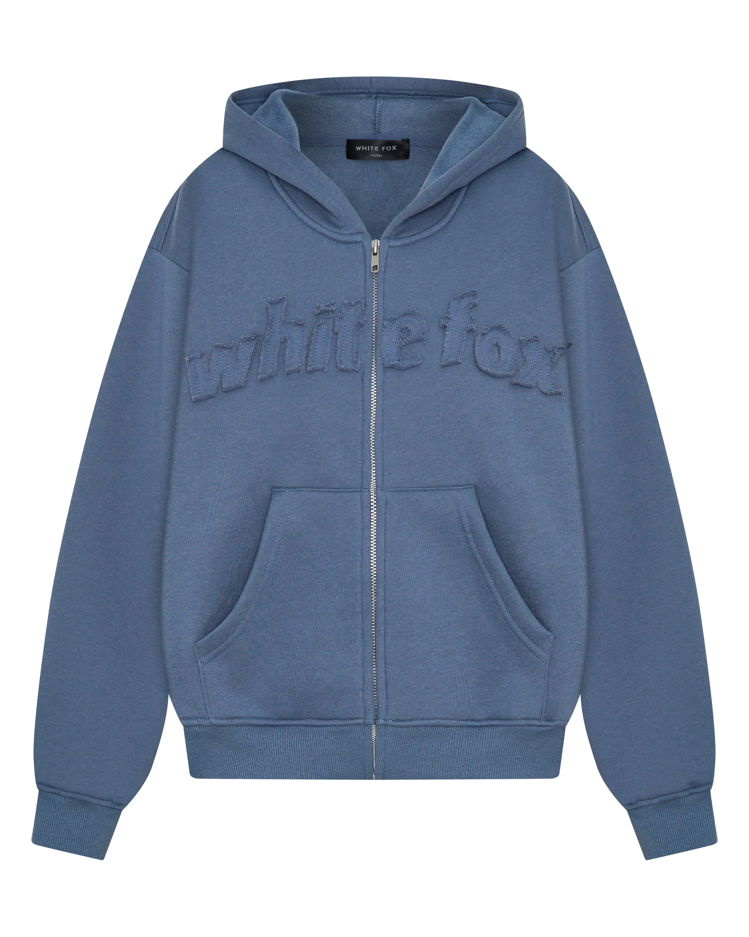 From The Archives Lexi Boxy Zip Front Hoodie Ocean