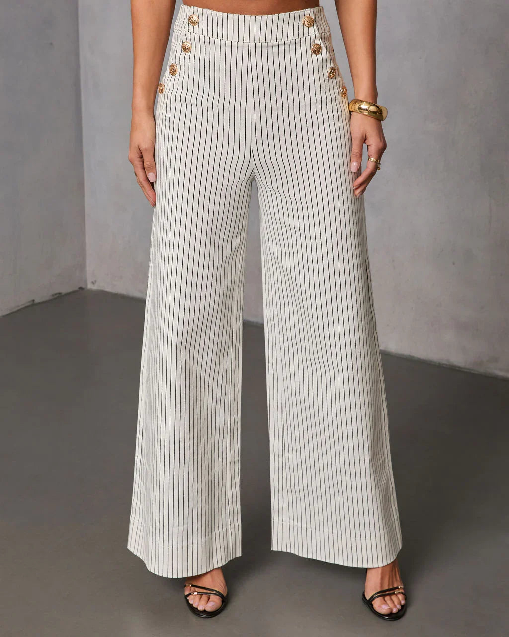 Light Touch Pinstripe Wide Leg Pants