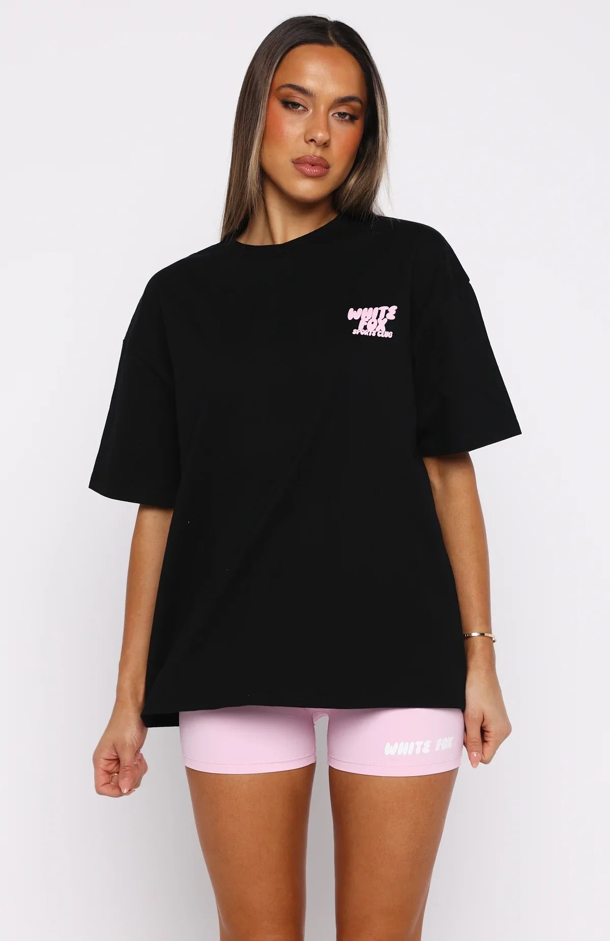 Club 14 Allie Oversized Tee Black