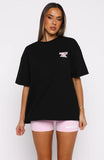 Club 14 Allie Oversized Tee Black