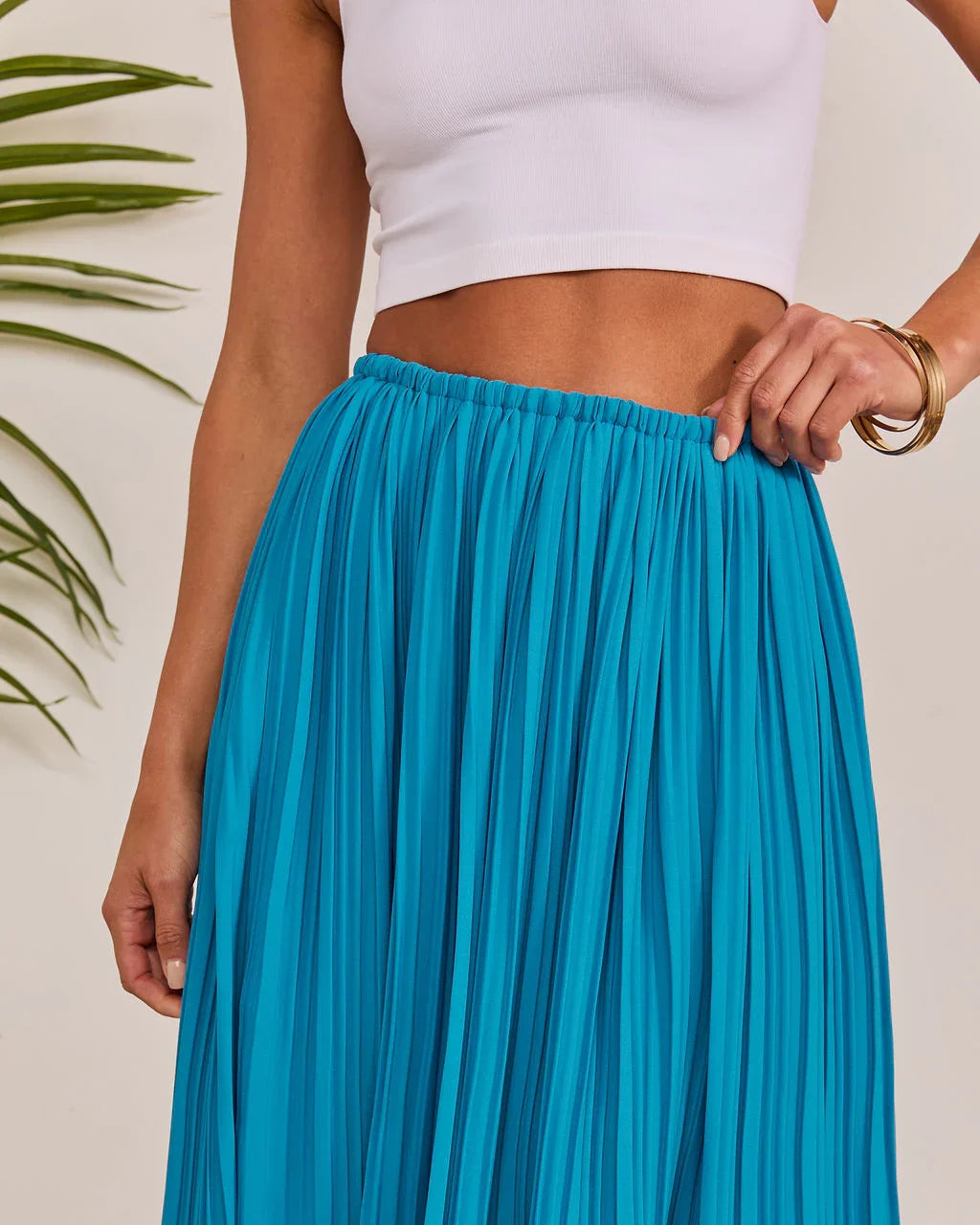 Fresh Daydream Pleated Maxi Skirt