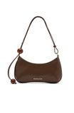 Lotus Shoulder Bag Chocolate PU