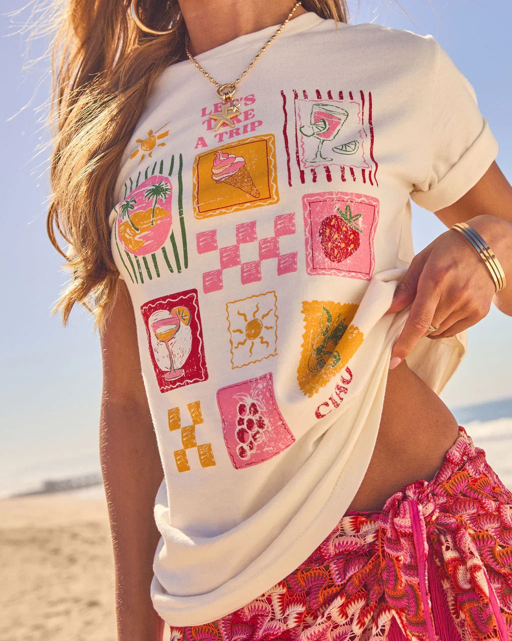Lets Take A Trip Short Sleeve Graphic Tee
