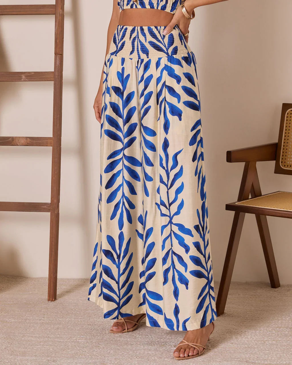 Reynah Tropical Wide Leg Pant