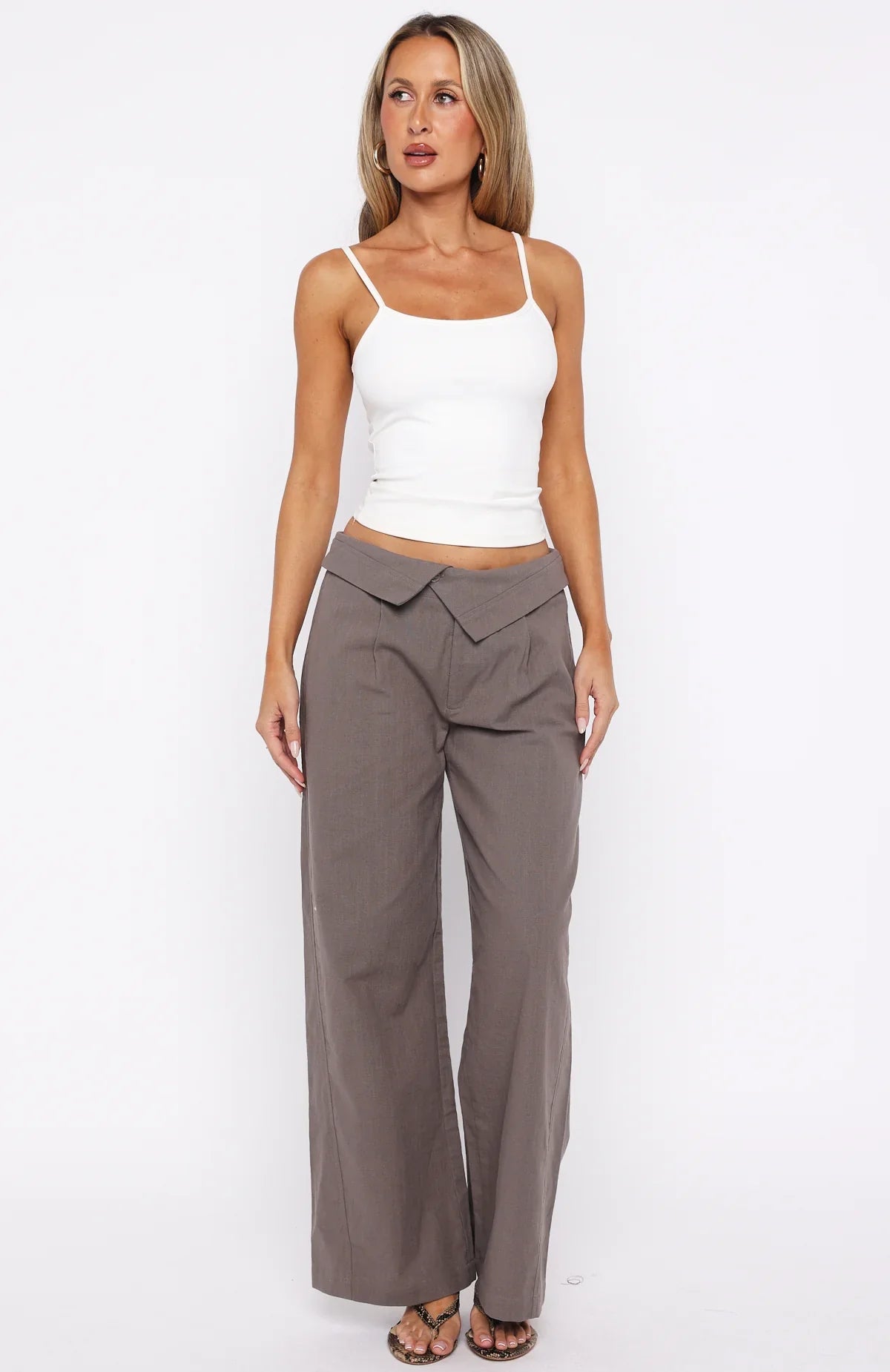 Starlight Riot Low Rise Pants Mocha