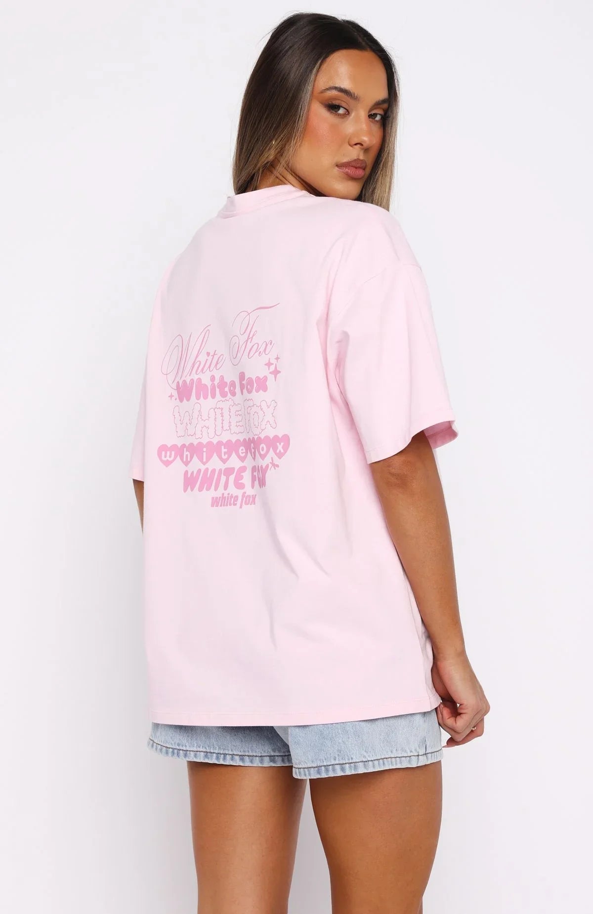 Pretty In Print Oversized Tee Pink