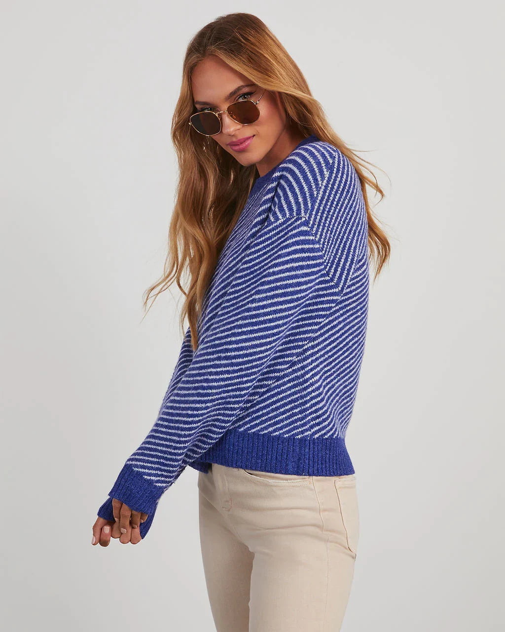 Mallory Striped Crewneck Sweater