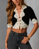 Talina Velvet Top