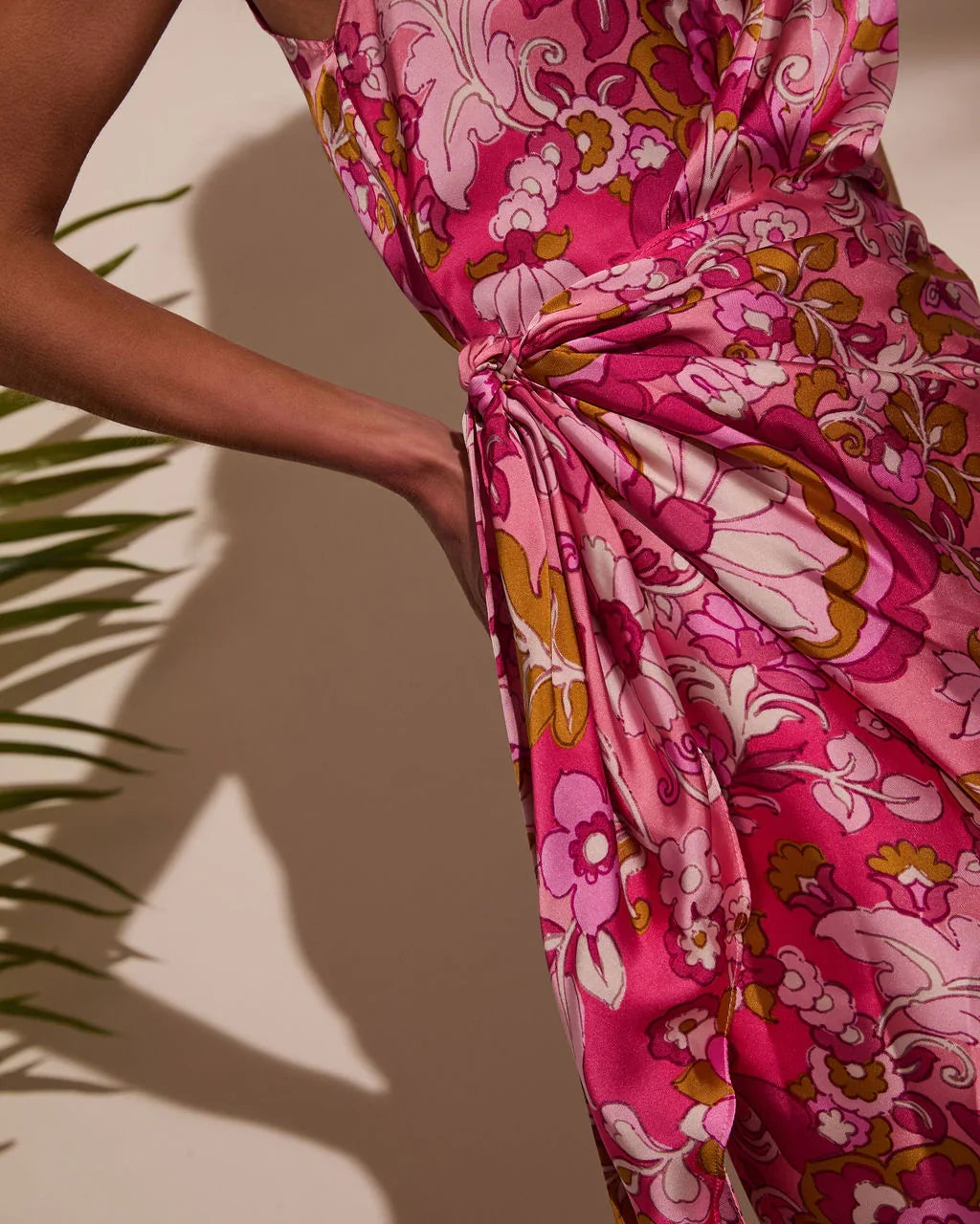 Alissa Floral Wrap Midi Dress
