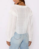 Mabel Ruffle Tie Front Blouse