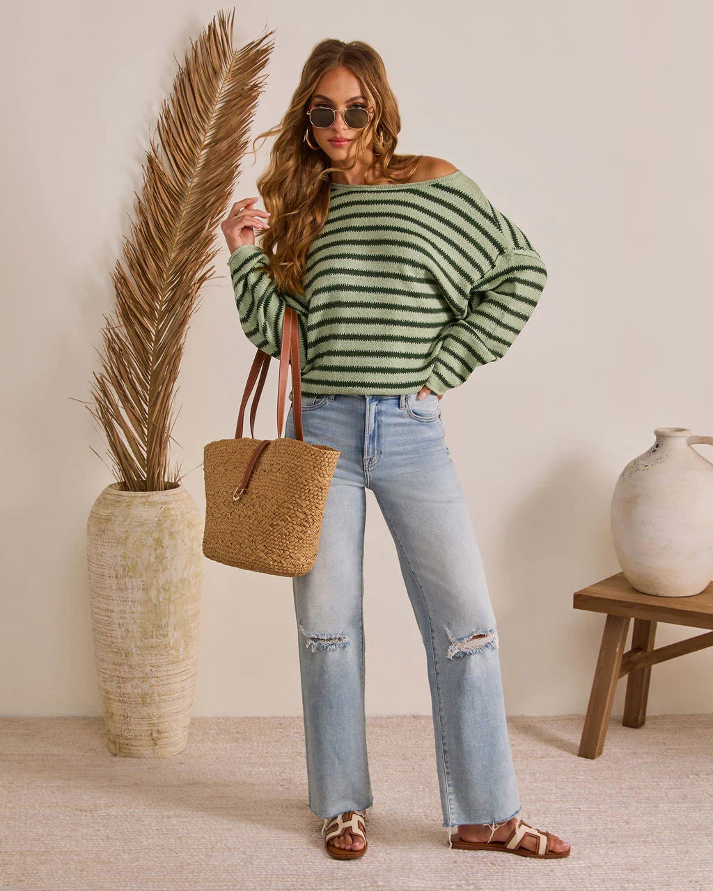 Pippa Striped Knit Sweater