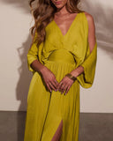 Luna Marina Kimono Maxi Dress