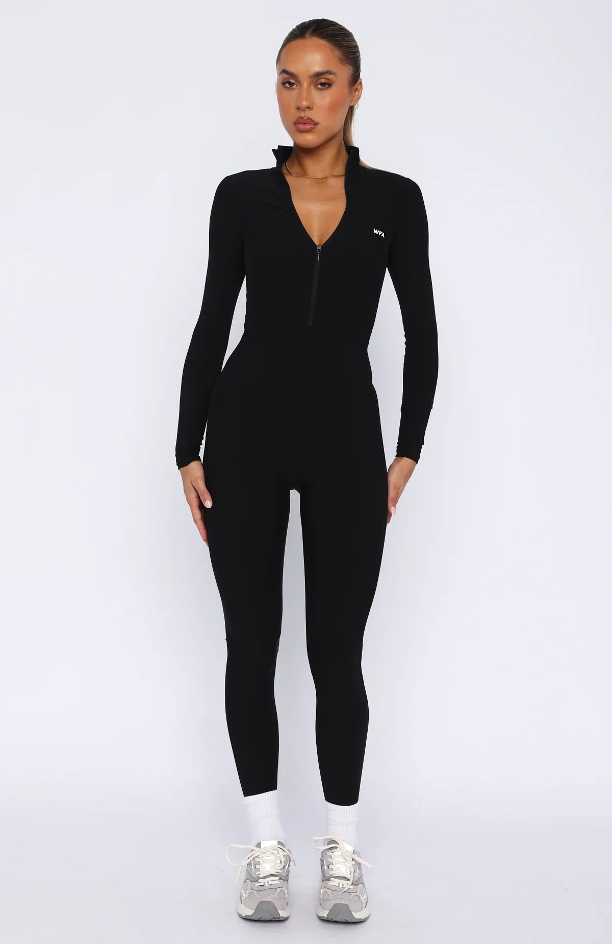 Exceed Long Sleeve Jumpsuit Black