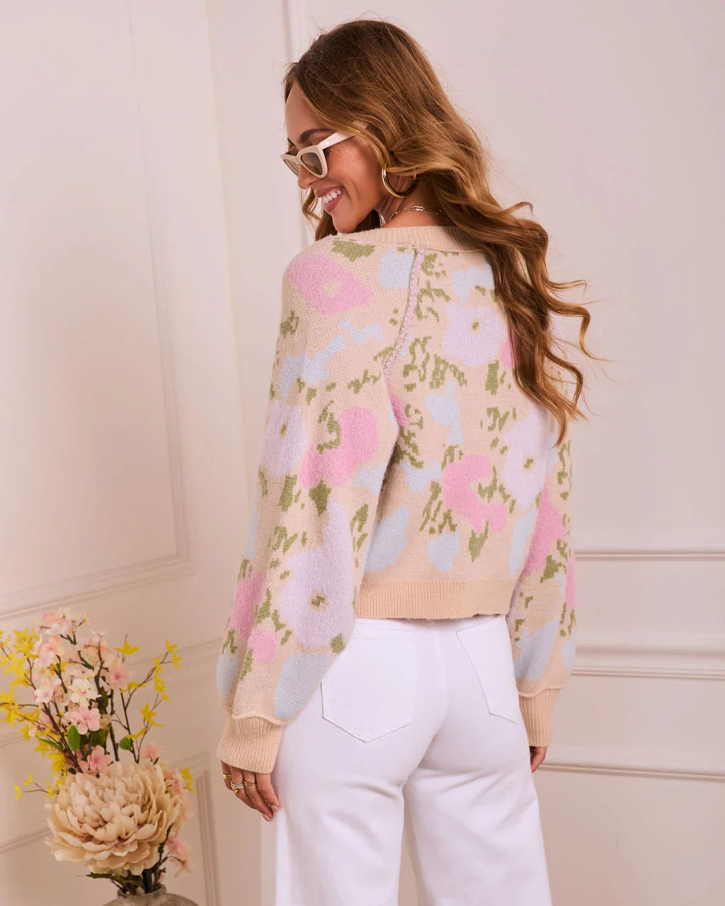 Refined Daydream Floral Knit Cardigan