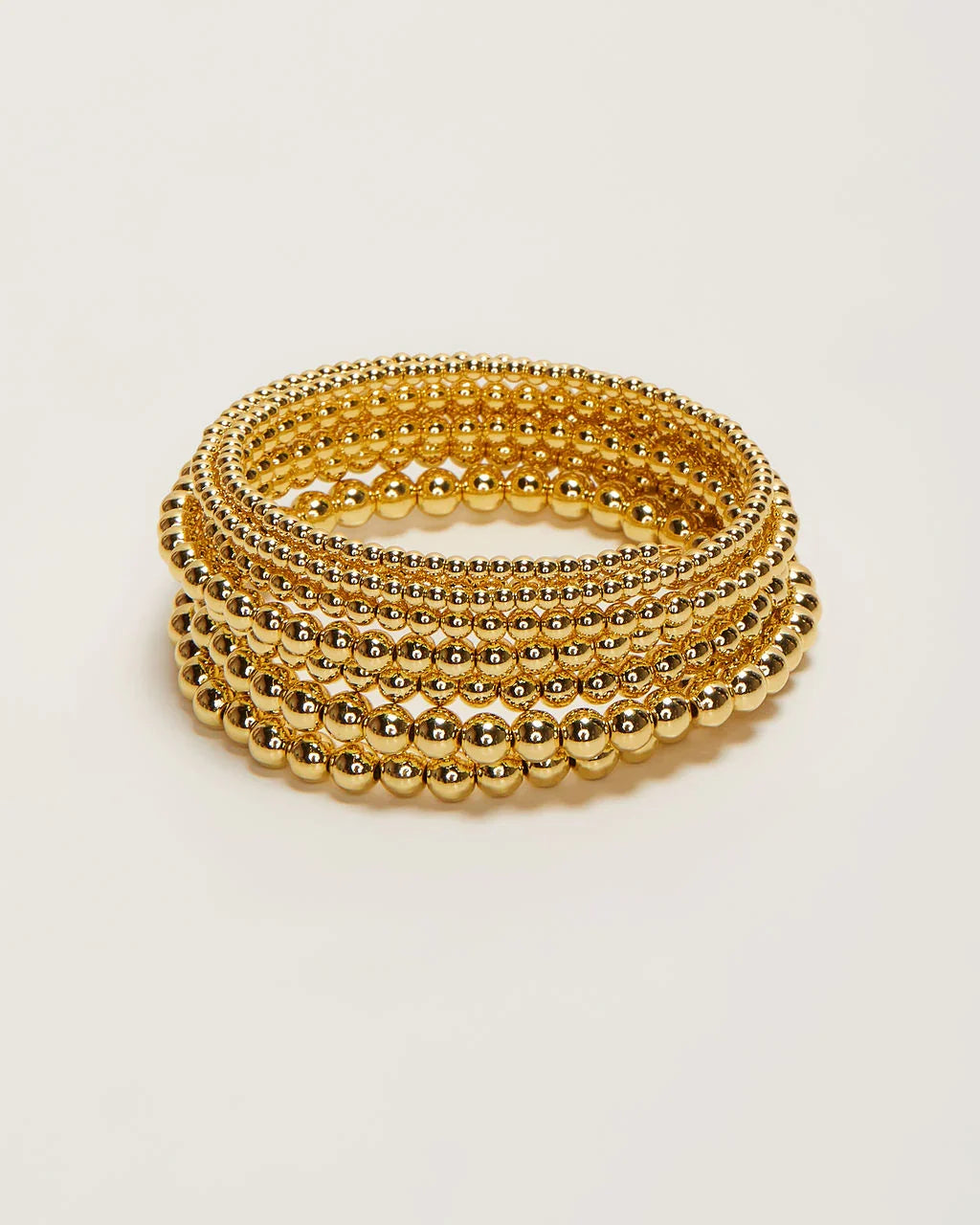 Beaded 18k Gold Plated Bangles