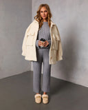 Homebody Hour Ribbed Knit Sweater