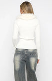 All Bundled Up Knit Cardigan Snow White