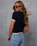 Clocking In Short Sleeve Sweater