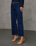 Close Encounter Super Stretch High Rise Wide Leg Denim