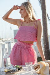 Callum Short Set Red Gingham