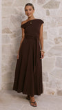 Gemma Maxi Dress Chocolate