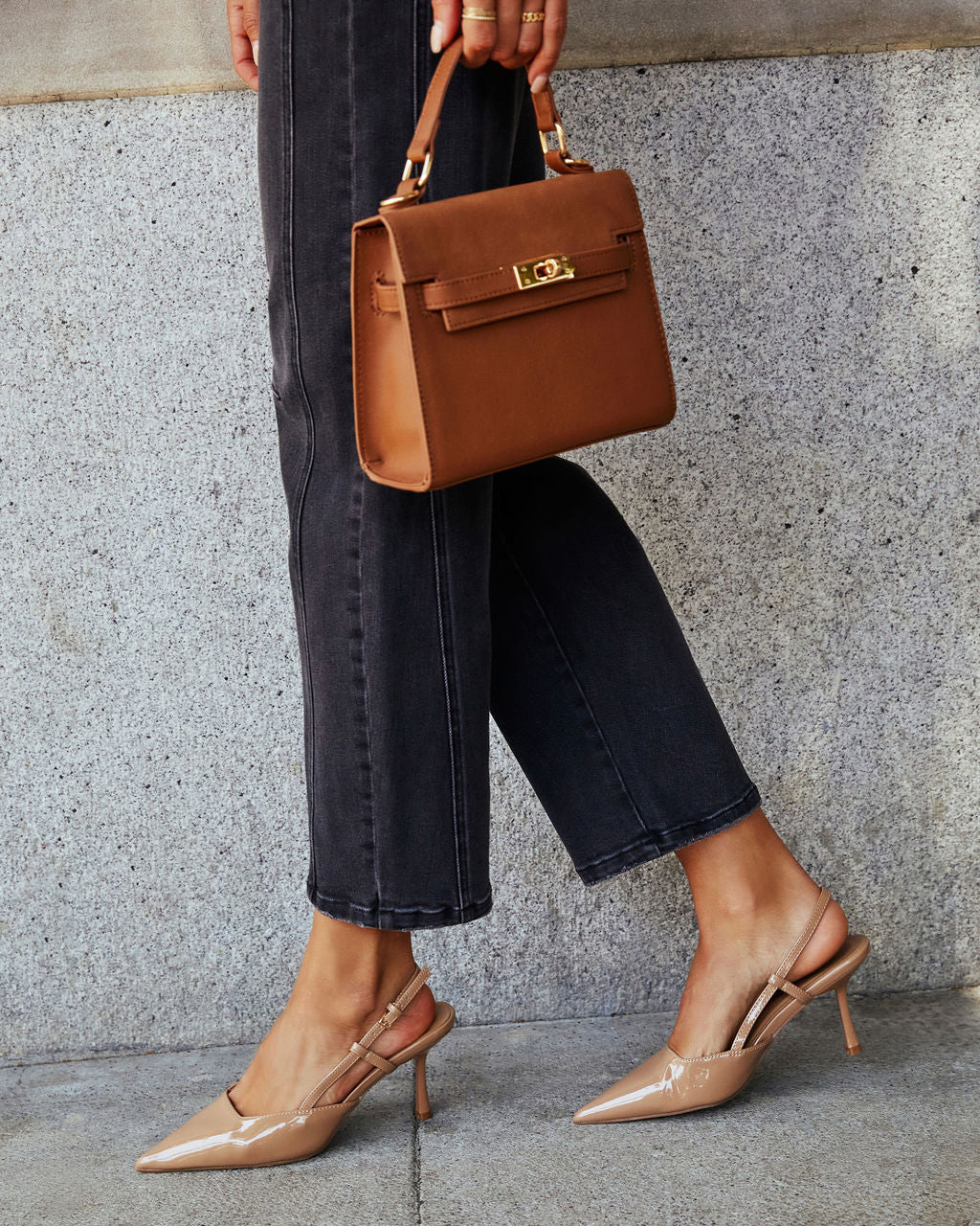 Isabel Pointed Toe Slingback Heels