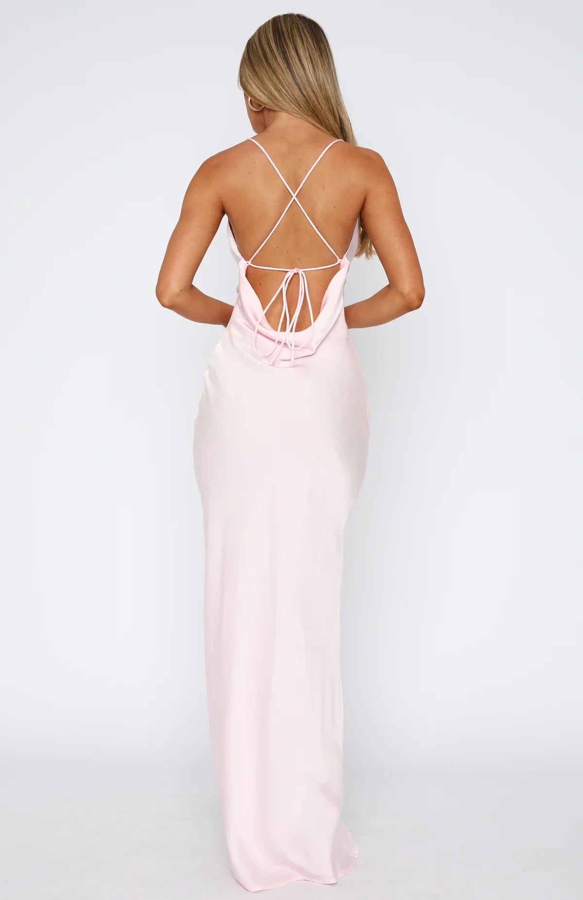 Over My Head Maxi Dress Baby Pink
