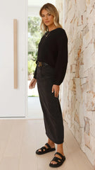 Carmel Knit Black