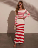 Montez Striped Maxi Skirt