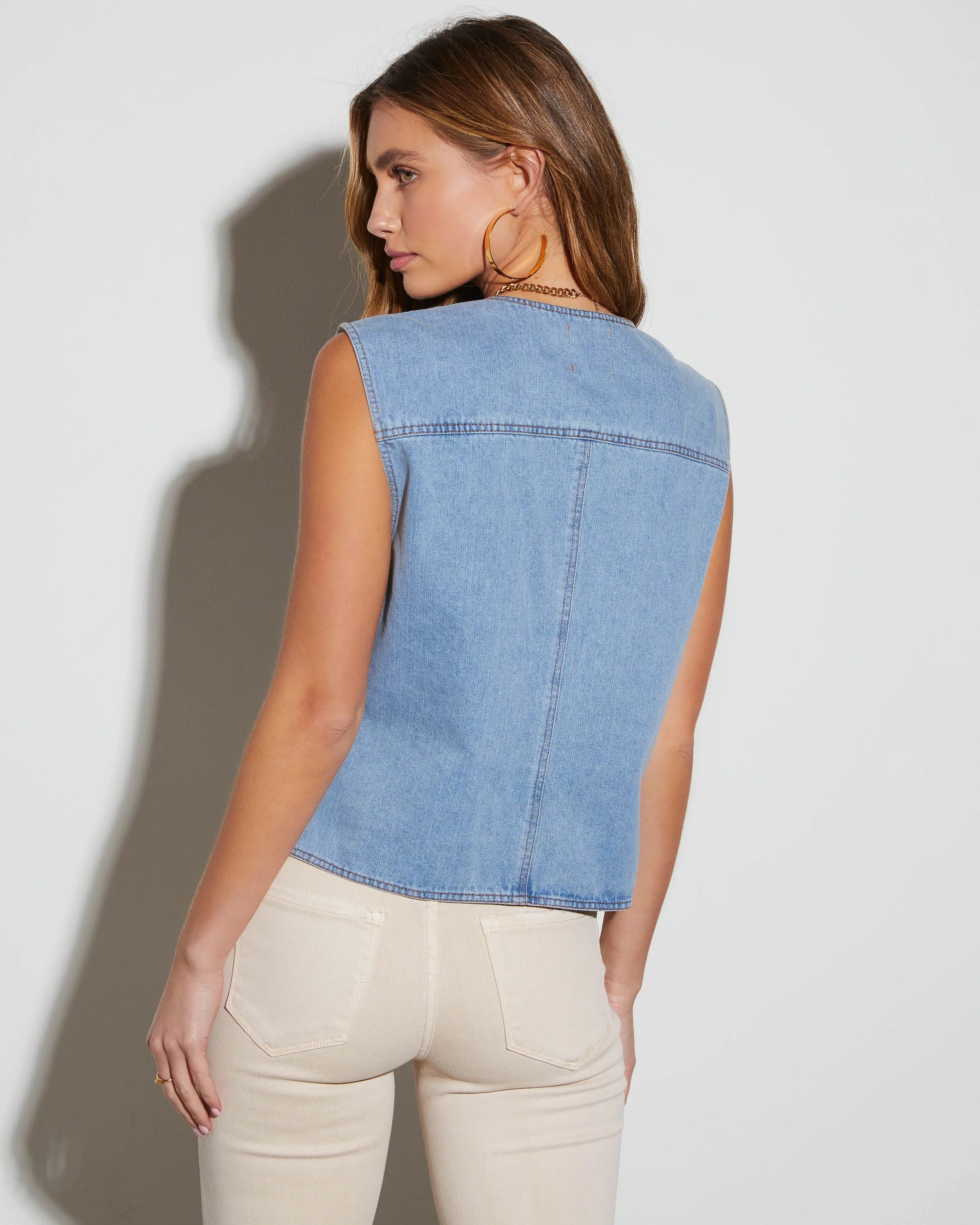 Emerson Button Down Denim Vest