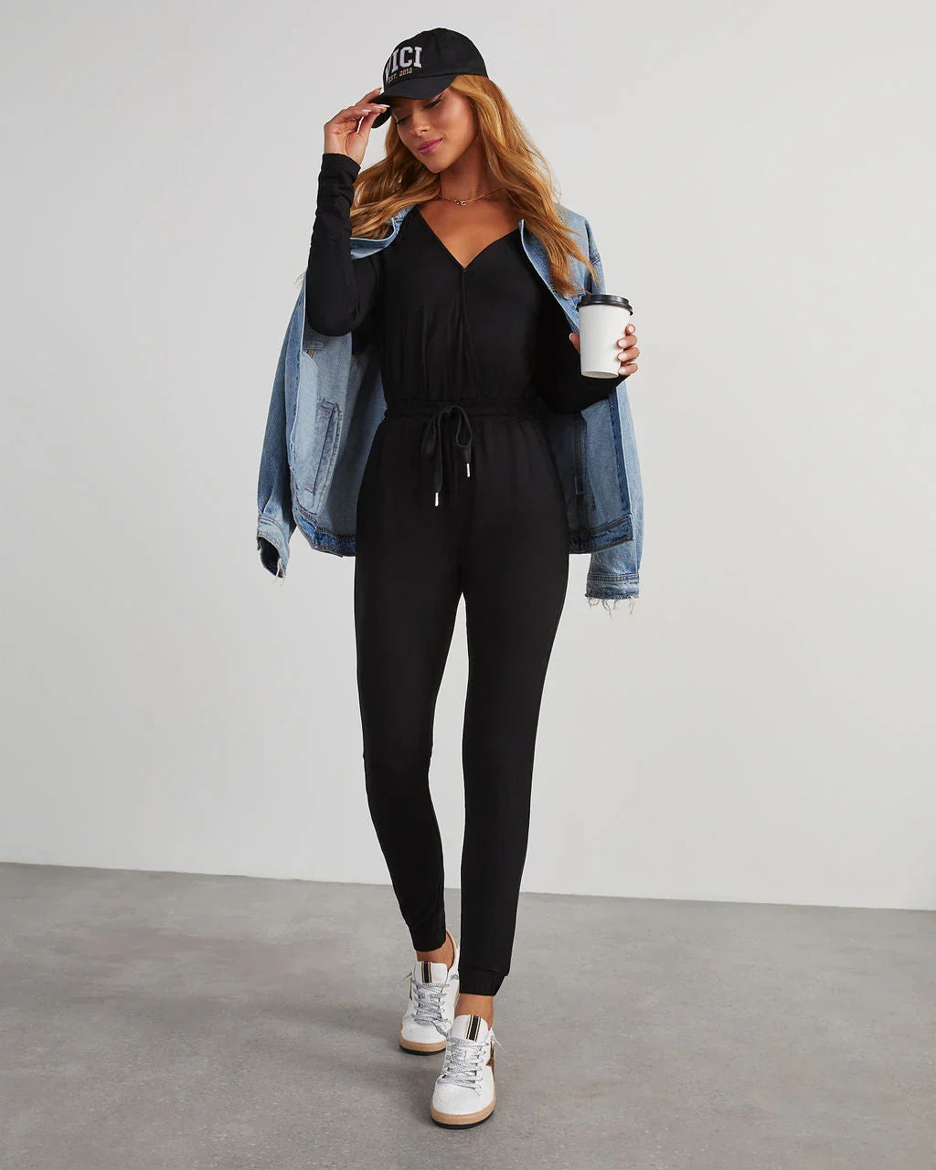 Colette Pocketed Drawstring Jumpsuit