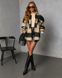 Fading Hour Heavyweight Brushed Plaid Jacket