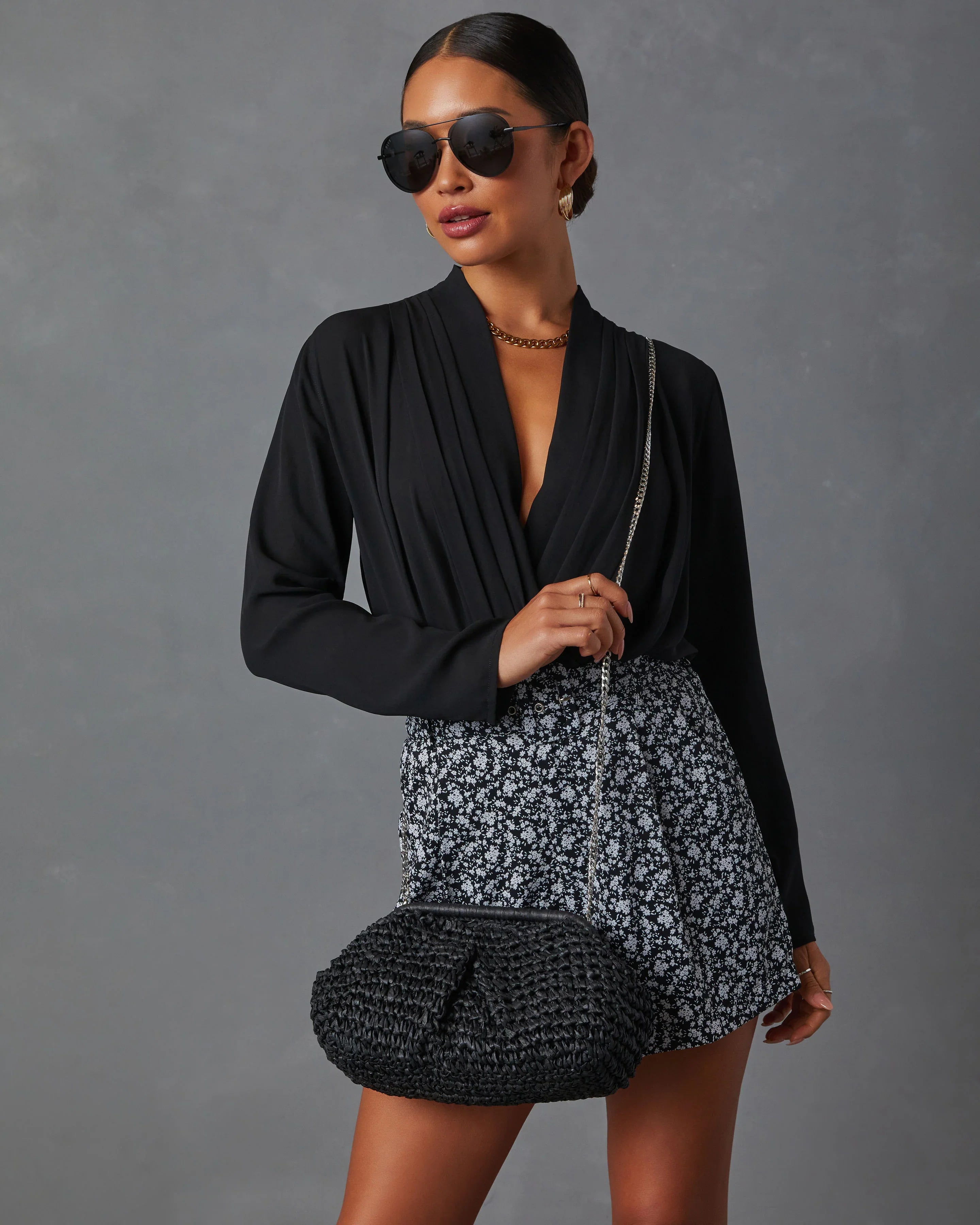 Poolside Straw Pouch Clutch