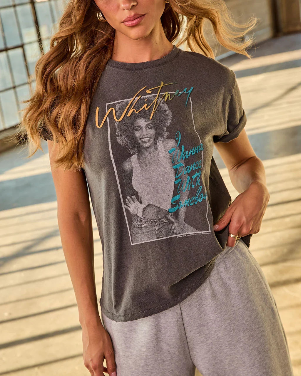 Whitney Houston Short Sleeve Graphic Tee