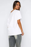 Give Me Options Off Shoulder Tee White